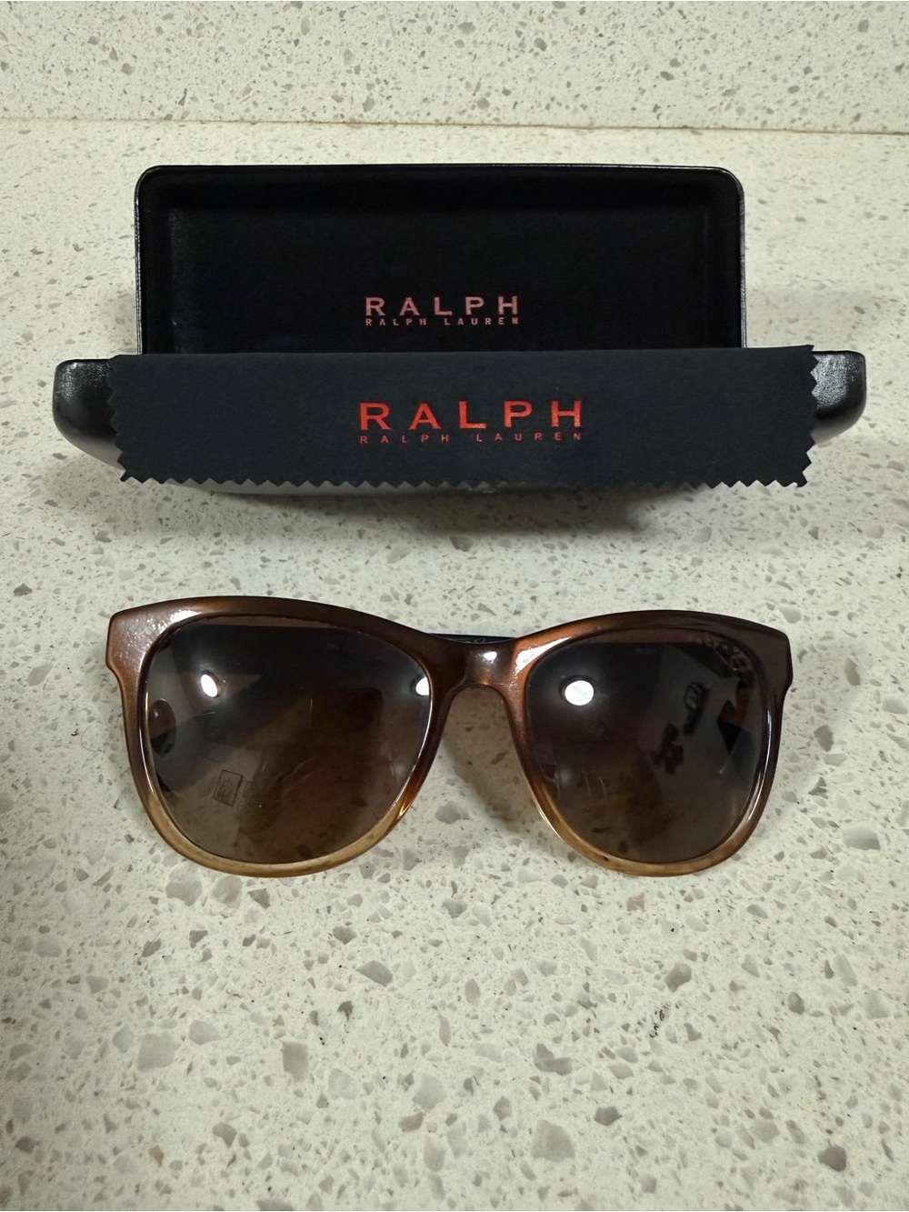 Ralph Lauren Brown Gradient Frame Sunglasses